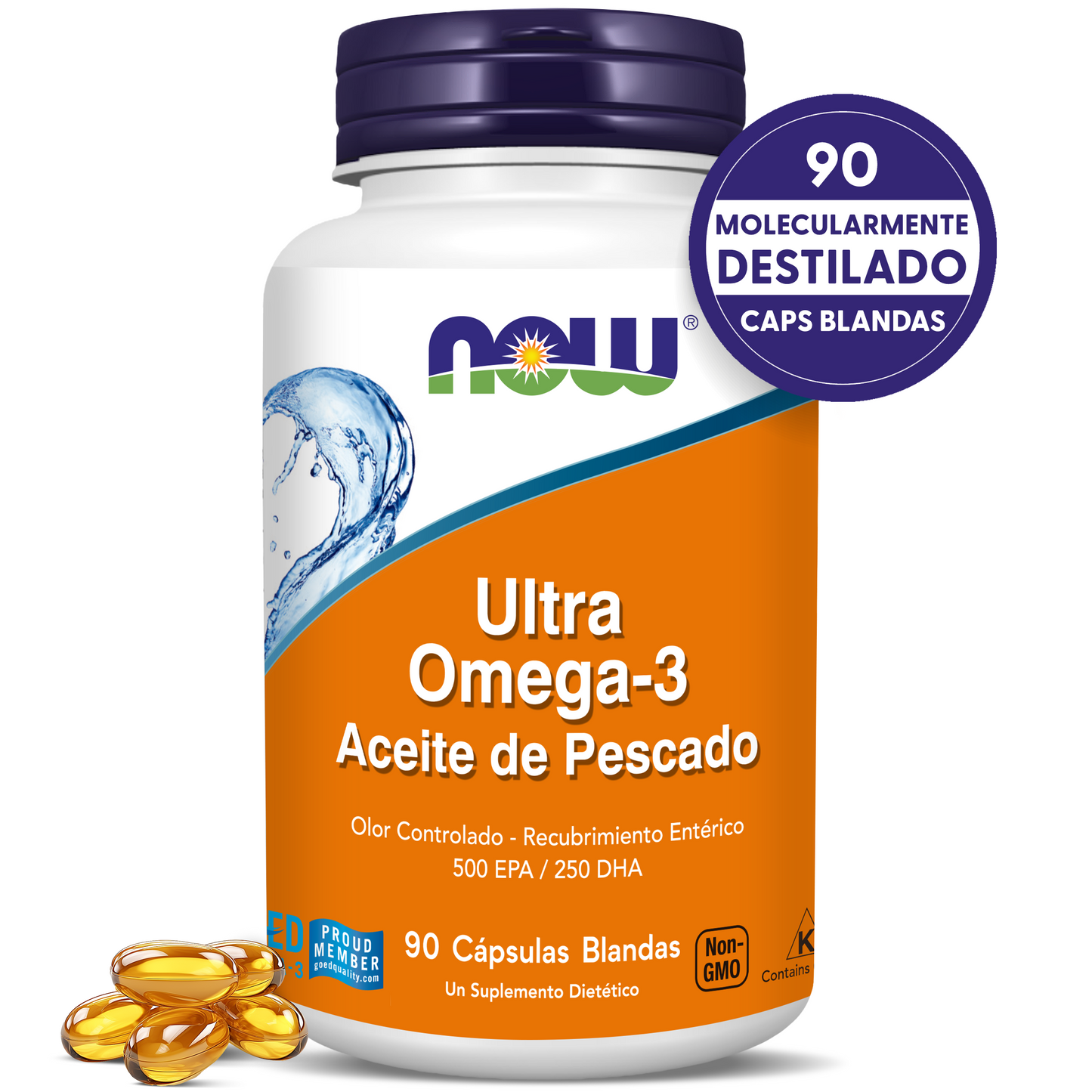 ULTRA OMEGA 3 1000MG | 500 EPA / 250 DHA | 90 CAPS BLANDAS