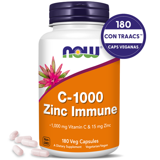 VITAMINA C Y ZINC | ÁCIDO ASCÓRBICO Y ZINC | 180 CAPS VEG