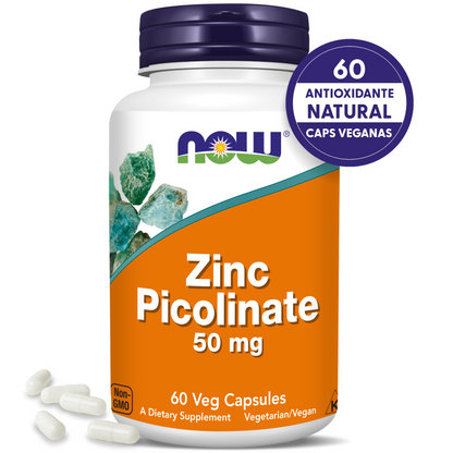 PICOLINATO DE ZINC | ALTA ABSORCIÓN | 60 CAPS VEGANAS