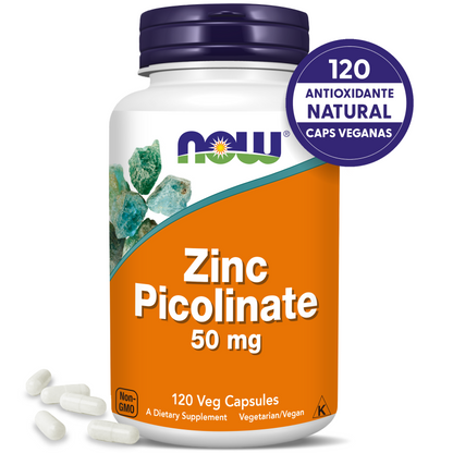 PICOLINATO DE ZINC | ALTA ABSORCIÓN | 120 CAPS VEGANAS