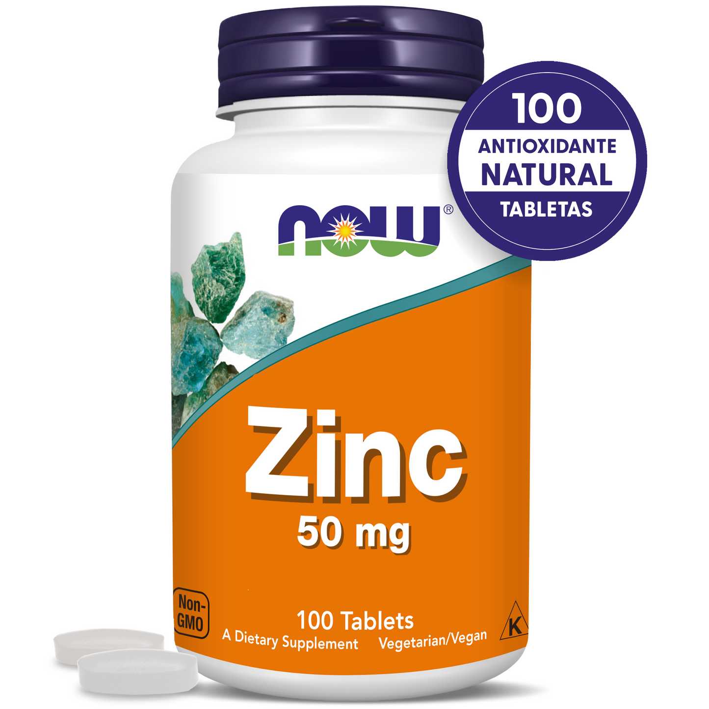 ZINC | GLUCONATO DE ZINC | 100 TABLETAS