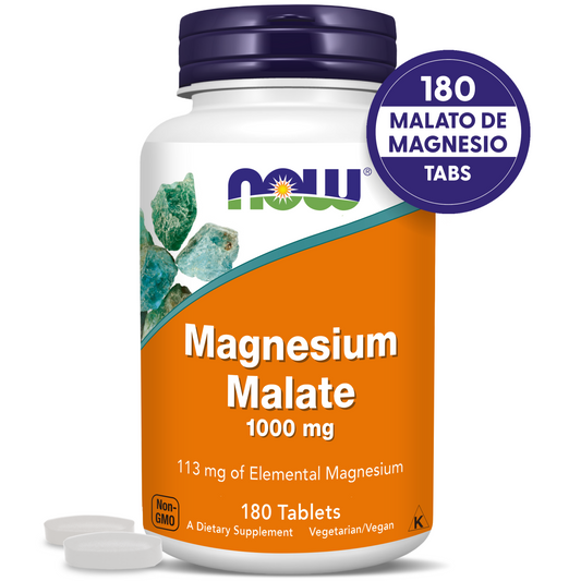 MALATO DE MAGNESIO 1000MG | FÓRMULA POTENTE | 180 TABLETAS