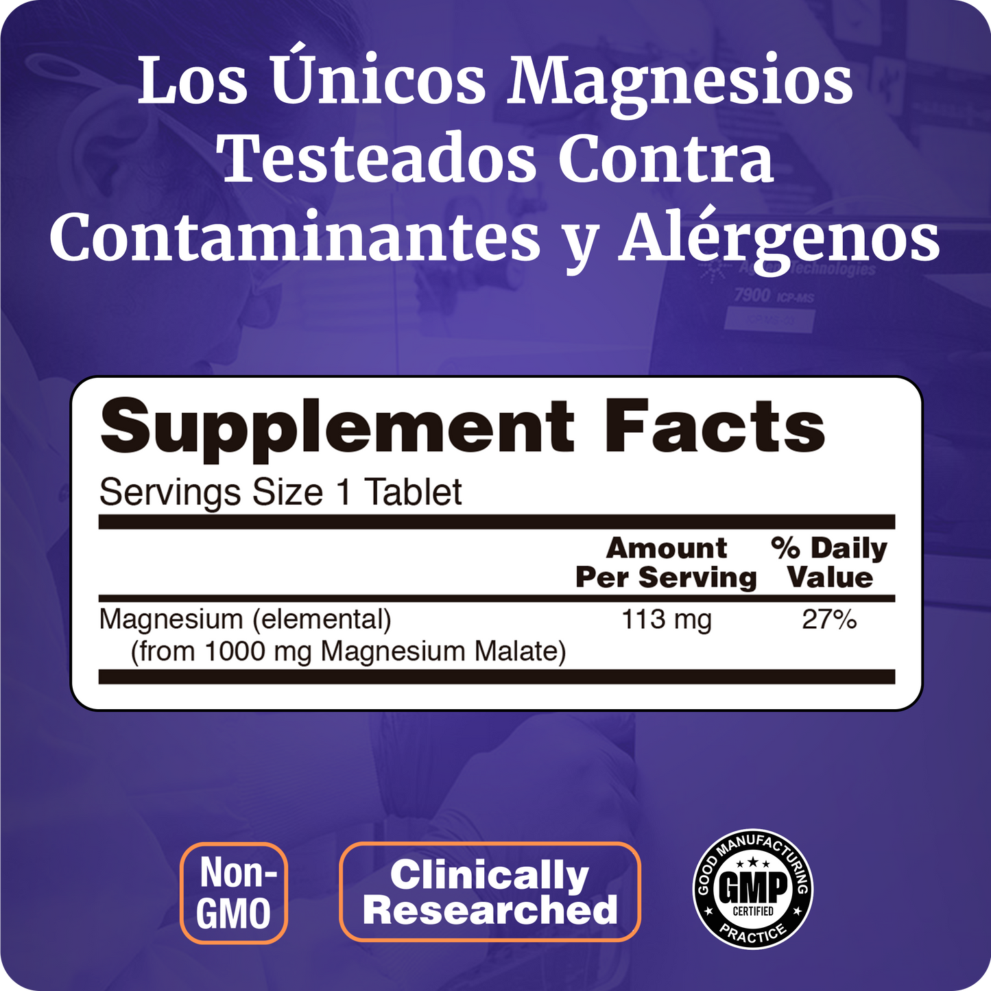 MALATO DE MAGNESIO 1000MG | FÓRMULA POTENTE | 180 TABLETAS