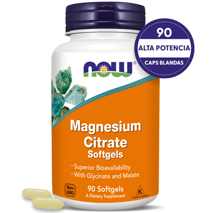 CITRATO DE MAGNESIO 400MG | ALTA ABSORCIÓN | 90 CAPS BLANDAS