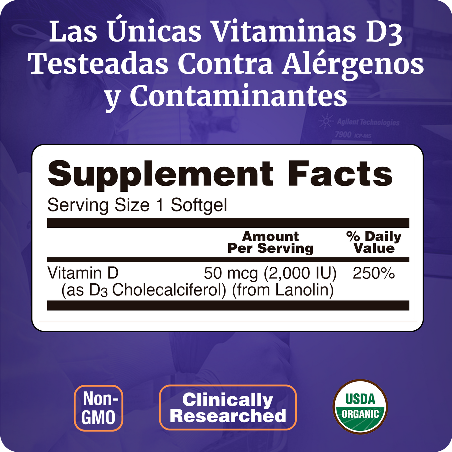 VITAMINA D3 2000 | ALTA POTENCIA | 240 CAPS BLANDAS