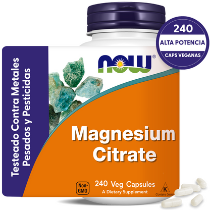 CITRATO DE MAGNESIO 400MG | ALTA ABSORCIÓN | 240 CAP VEGANAS