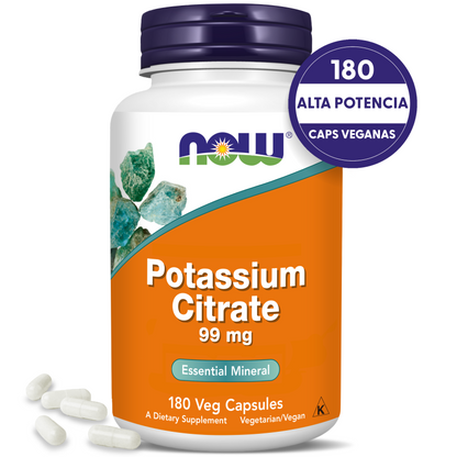 CITRATO DE POTASIO 310MG | SOPORTE MINERAL | 180 CAP VEGANAS
