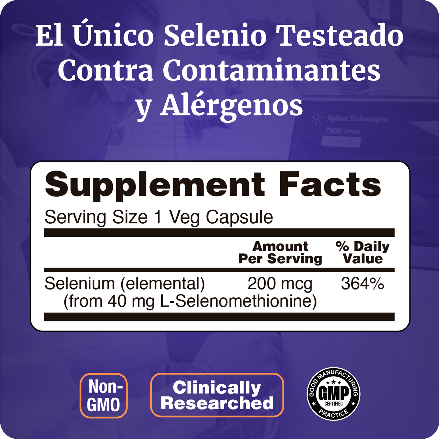 SELENIO | LIBRE DE LEVADURA | 90 CAPS VEGANAS