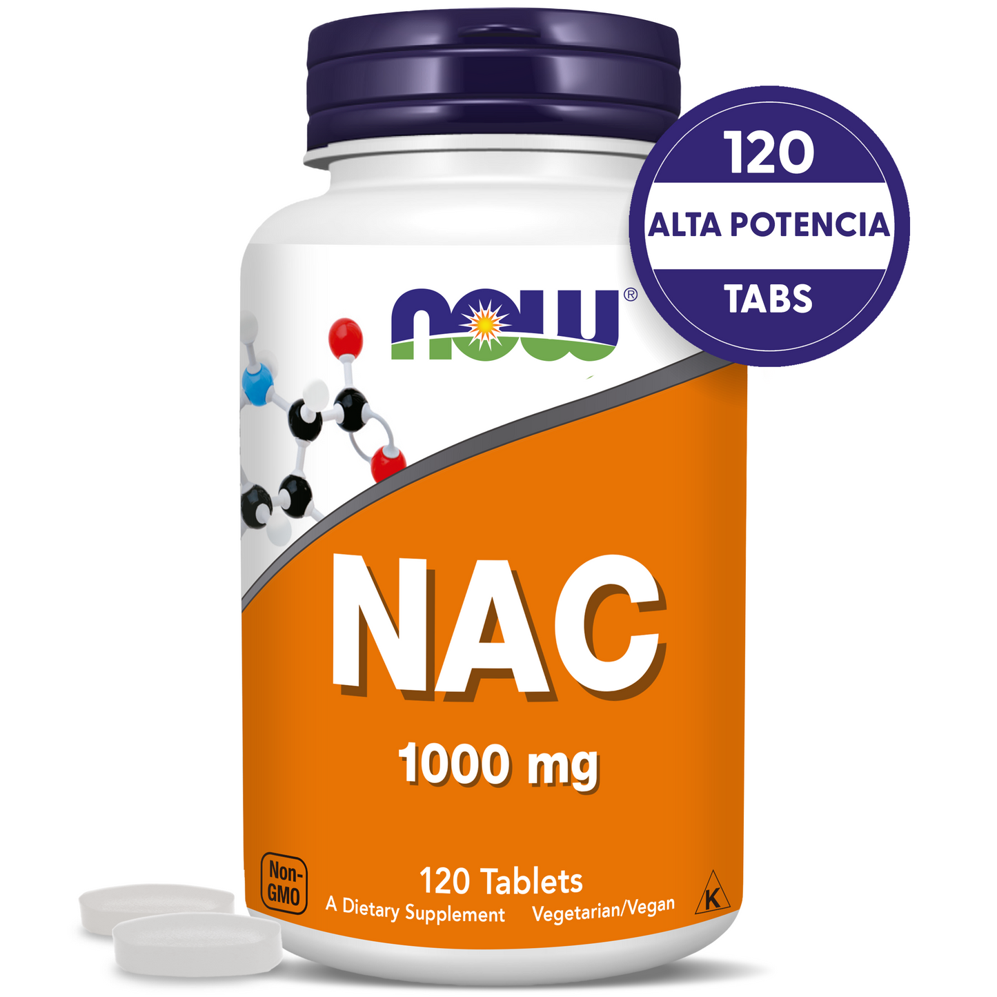 NAC 1000MG | ANTIOXIDANTE ANTI RADICAL LIBRE | 120 TABLETAS