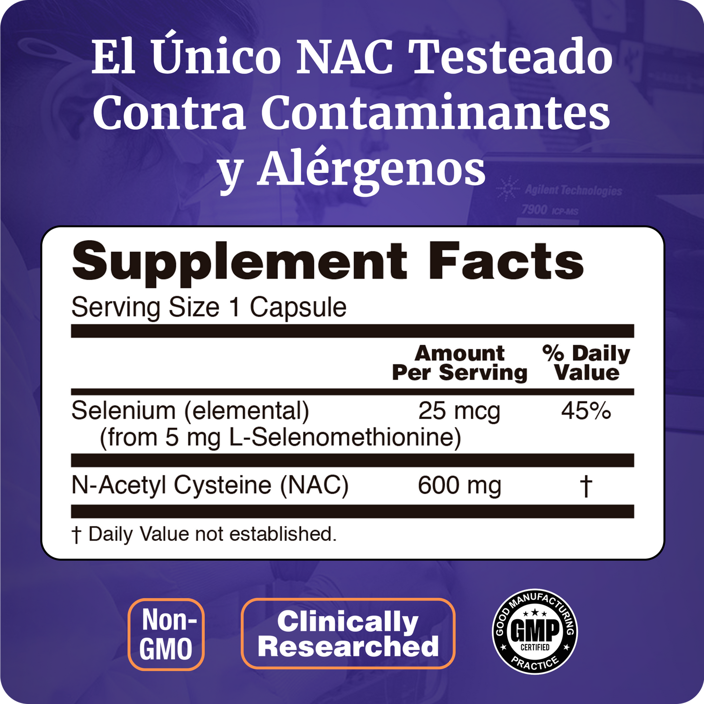 NAC 600MG | ANTIOXIDANTE ANTI RADICAL LIBRE | 250 CAPS