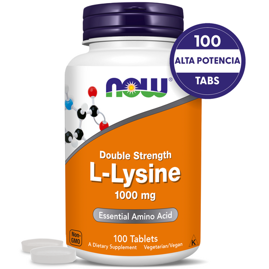 L-LISINA 1000MG | PODEROSO AMINOÁCIDO | 100 TABLETAS