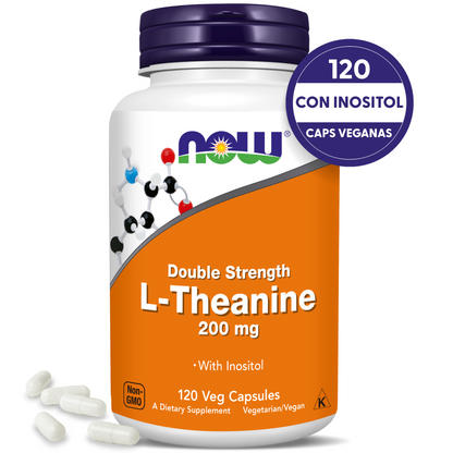 L-TEANINA CON INOSITOL | FUERZA COMBINADA | 120 CAPS VEGANAS
