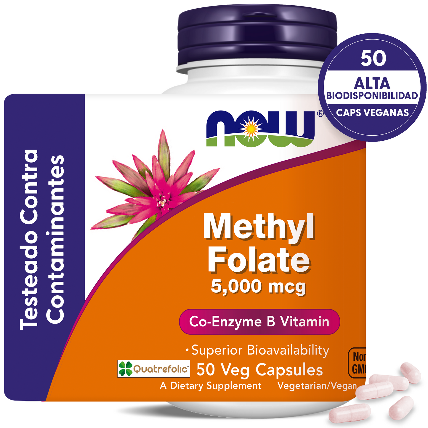 METILFOLATO ACTIVO | ALTA ABSORCIÓN  | 50 CAPS VEGANAS