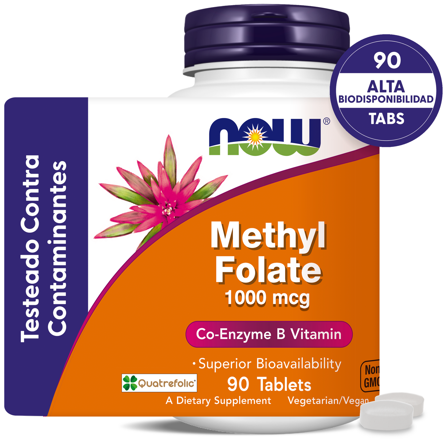 METILFOLATO ACTIVO | ALTA ABSORCIÓN  | 90 TABLETAS