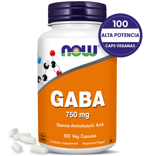 GABA 750MG | DESCANSO PROFUNDO | 100 CAPS VEGANAS