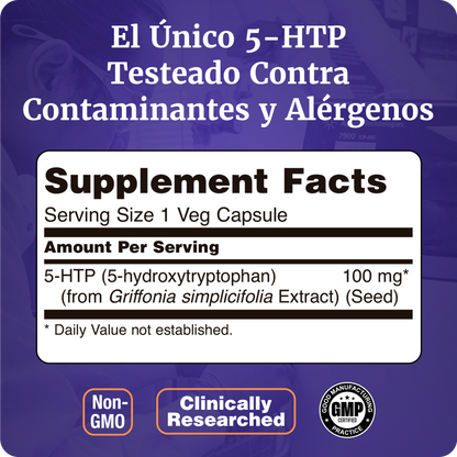 5HTP 100MG | ALTA EFICACIA | 60 CAPS VEGANAS