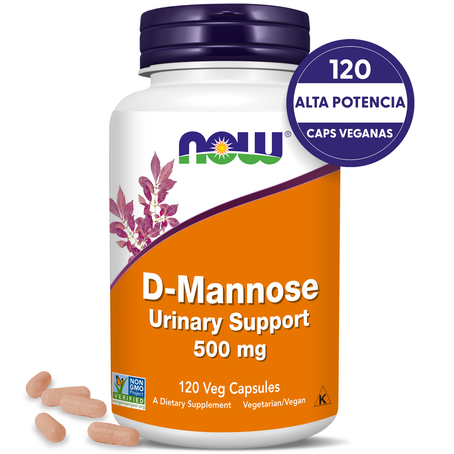 D-MANOSA 500MG | LIMPIEZA Y MANTENIMIENTO | 120 CAPS VEGANAS