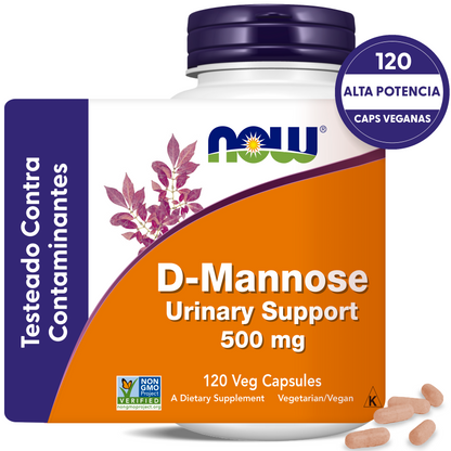 D-MANOSA 500MG | LIMPIEZA Y MANTENIMIENTO | 120 CAPS VEGANAS