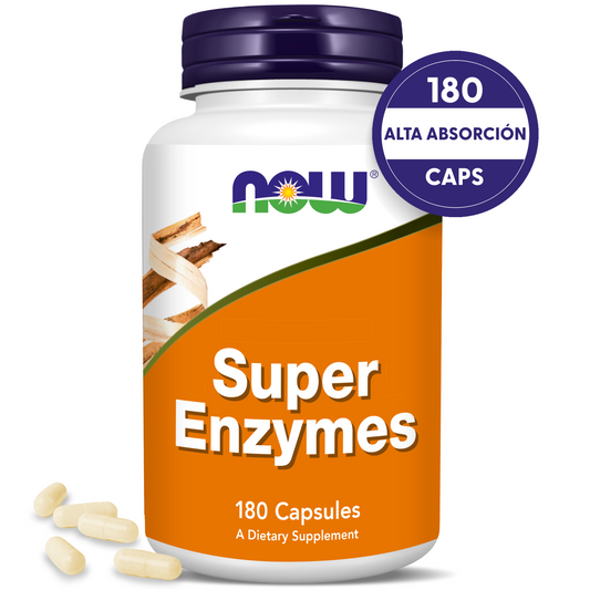 SÚPER ENZIMAS DIGESTIVAS | MAYOR ABSORCIÓN | 180 CAPS