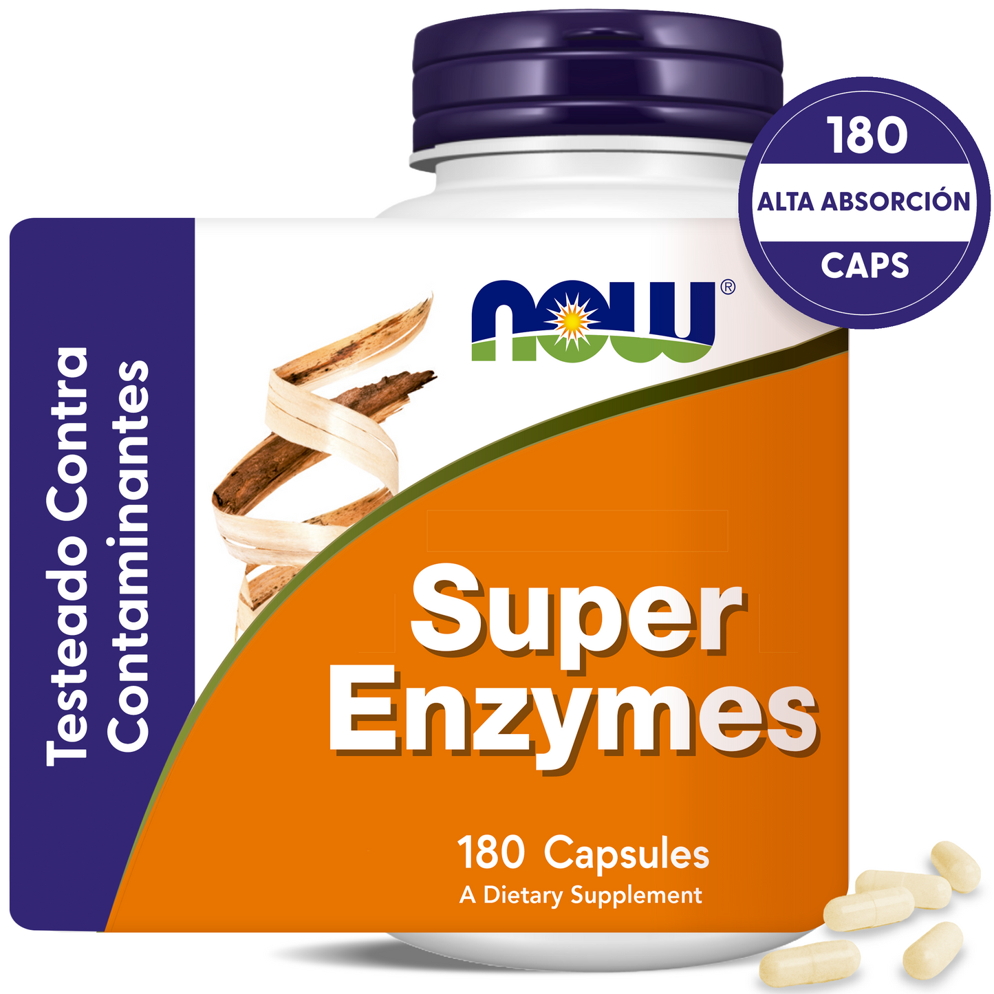 SÚPER ENZIMAS DIGESTIVAS | MAYOR ABSORCIÓN | 180 CAPS