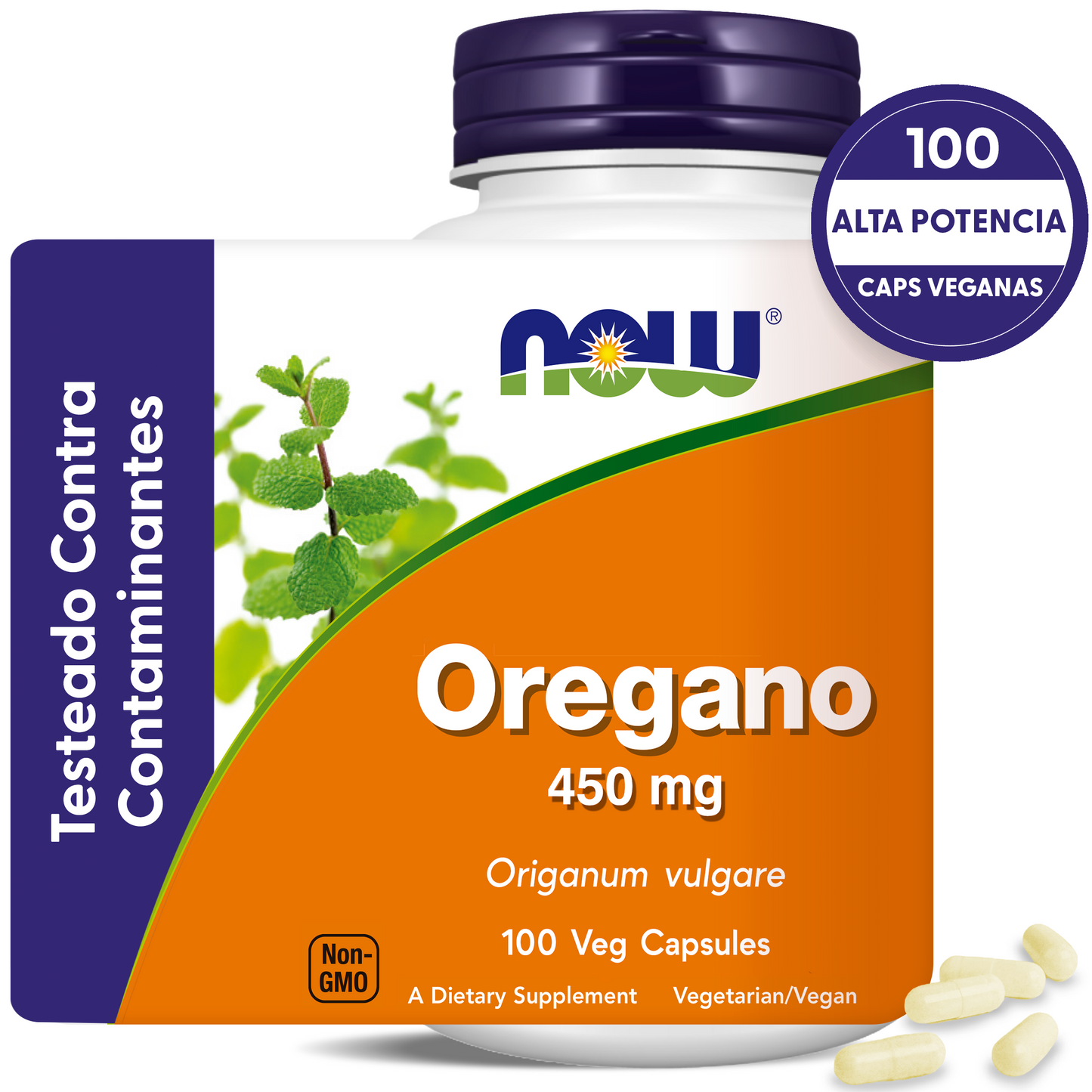 ORÉGANO 450MG | ANTI RADICALES LIBRES | 100 CAPS VEGANAS