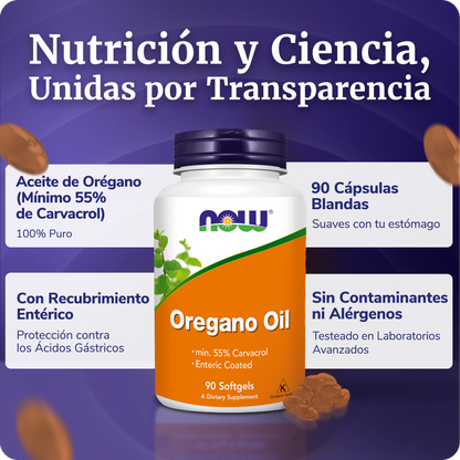 ACEITE DE ORÉGANO | LIBERACIÓN EN INTESTINO | 90 CAP BLANDAS