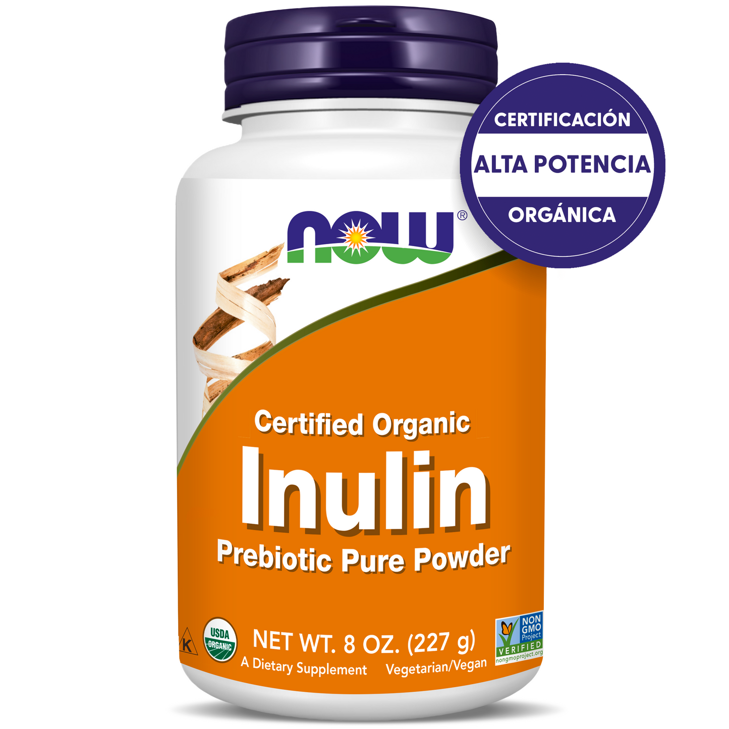 INULINA DE AGAVE | PREBIÓTICO PURO EN POLVO | 8 OZ