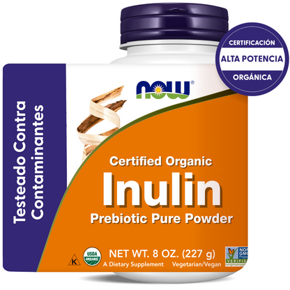INULINA DE AGAVE | PREBIÓTICO PURO EN POLVO | 8 OZ