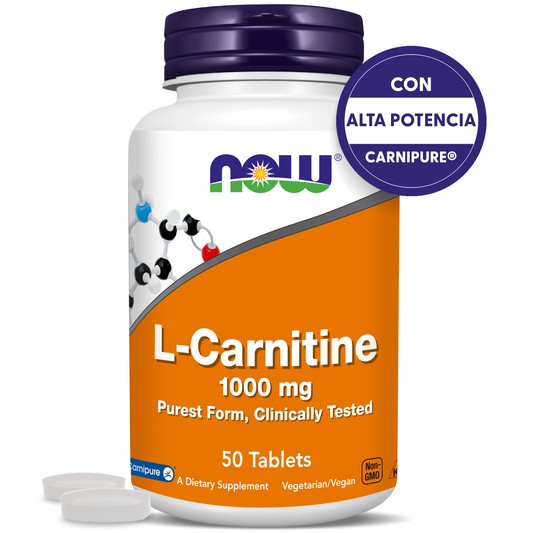 L-CARNITINA 1000MG | FÓRMULA 100% PURA | 50 TABLETAS