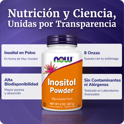 INOSITOL EN POLVO | FÓRMULA DE MYO INOSITOL | 8 OZ