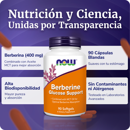 BERBERINA 400MG | ALTA ABSORCIÓN | 90 CAPS BLANDAS