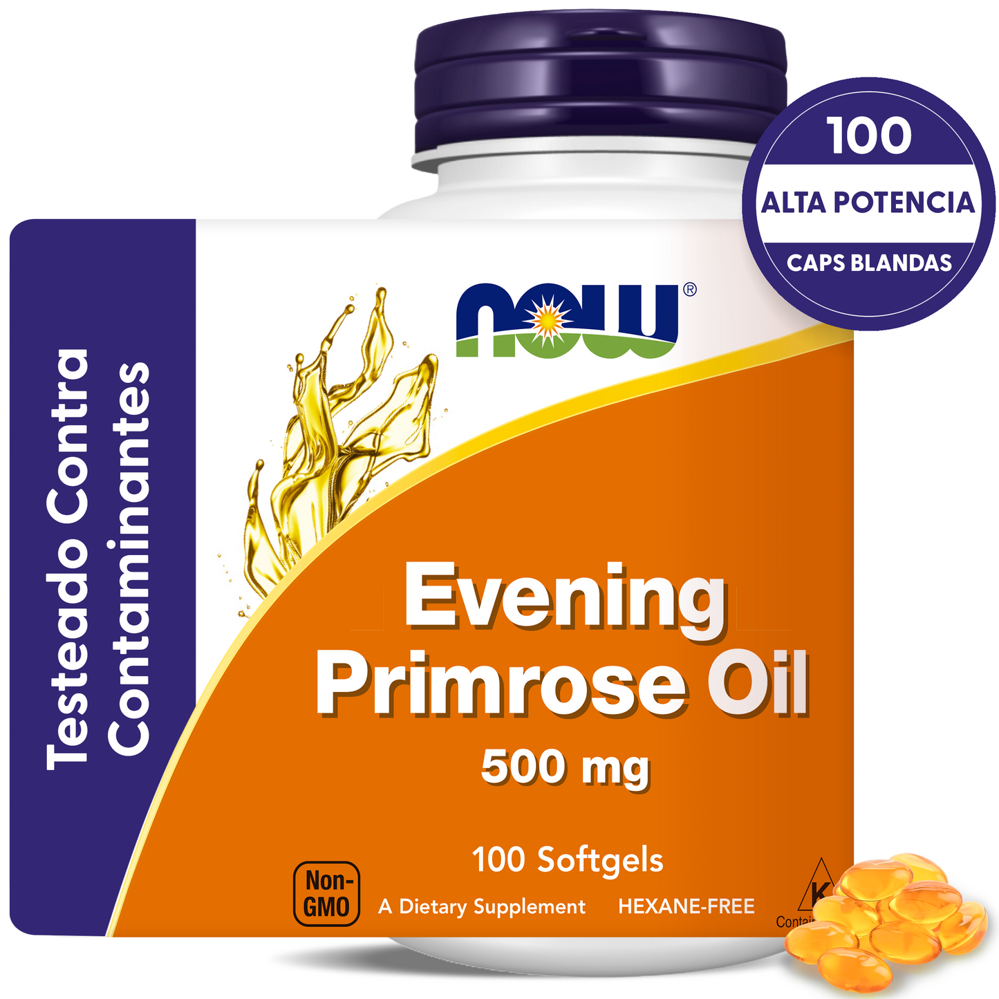 ACEITE DE ONAGRA 500MG | BELLEZA FEMENINA | 100 CAPS BLANDAS