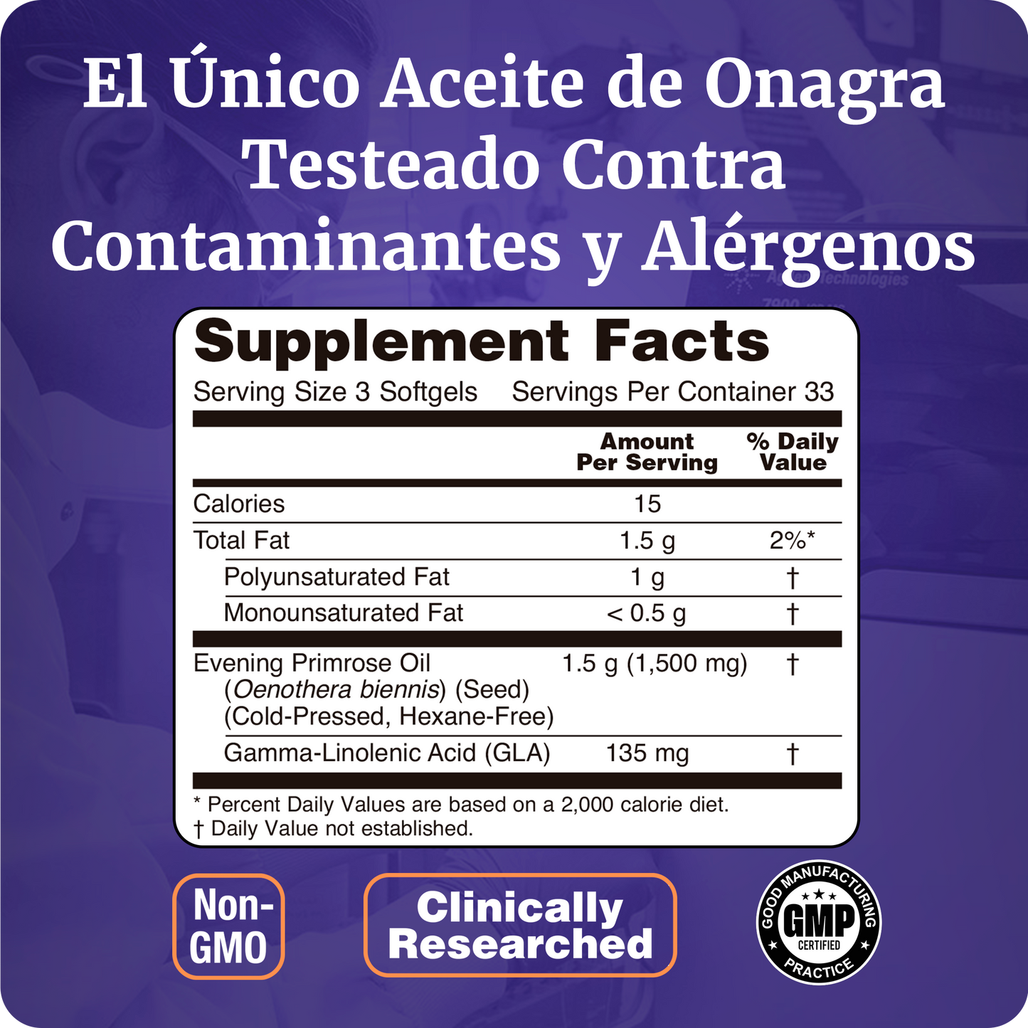 ACEITE DE ONAGRA 500MG | BELLEZA FEMENINA | 100 CAPS BLANDAS