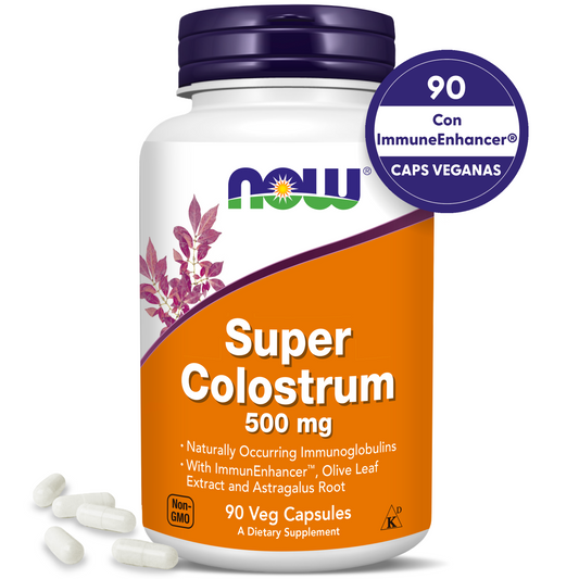 SUPER CALOSTRO 500MG | CON IMMUNEENHANCER | 90 CAPS VEGANAS