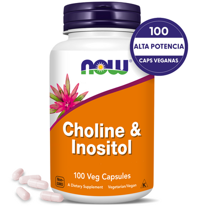 INOSITOL Y COLINA | DOBLE FUNCIÓN | 100 CAPS VEGANAS