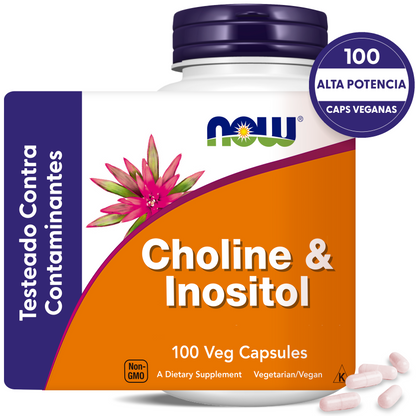 INOSITOL Y COLINA | DOBLE FUNCIÓN | 100 CAPS VEGANAS