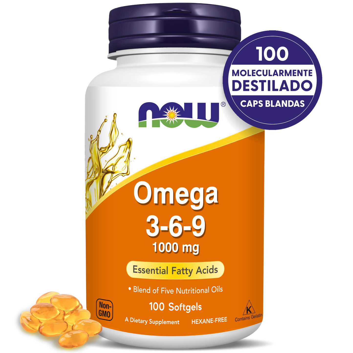 OMEGA 3, 6 Y 9 1000MG | LIBRE DE HEXANO | 100 CAPS BLANDAS