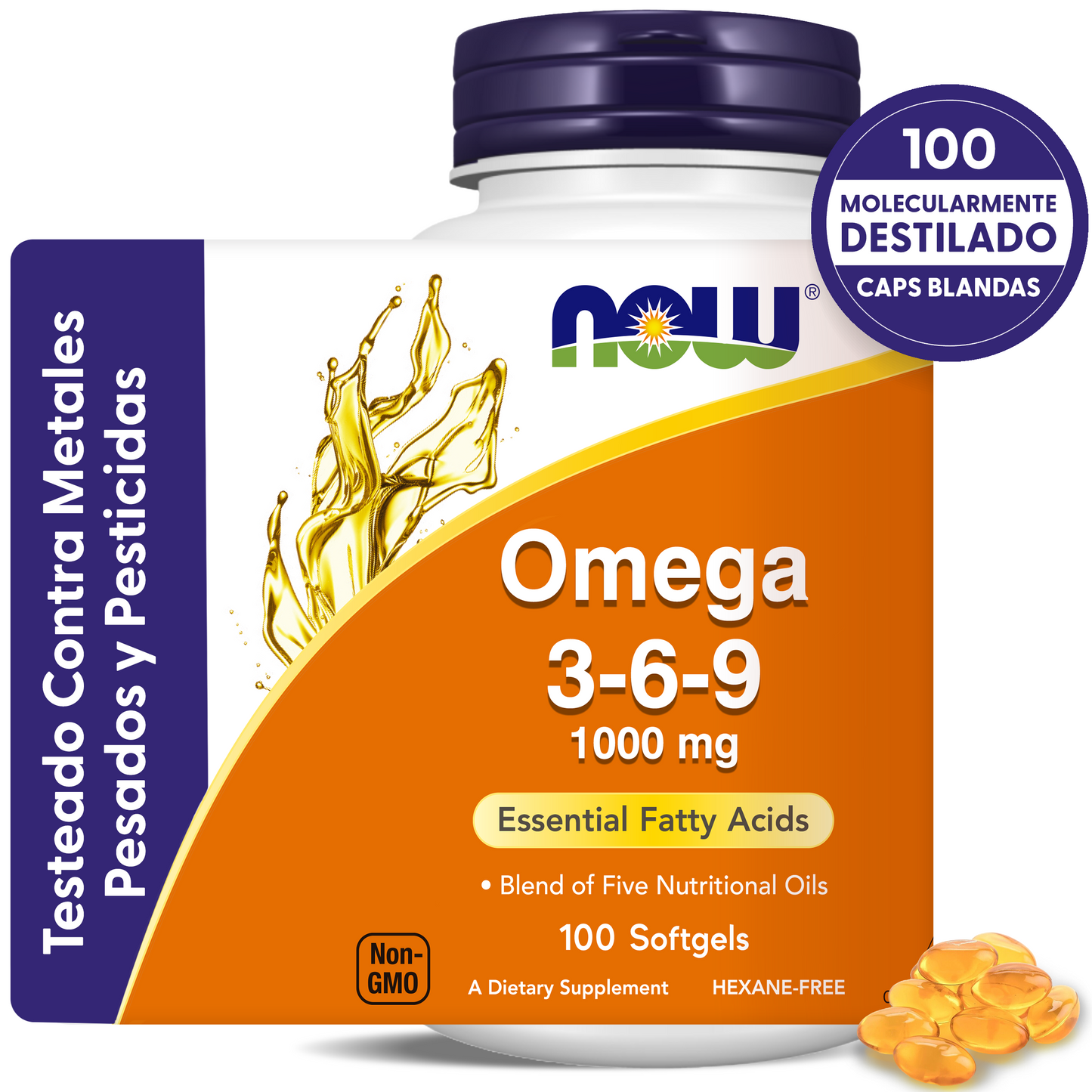 OMEGA 3, 6 Y 9 1000MG | LIBRE DE HEXANO | 100 CAPS BLANDAS
